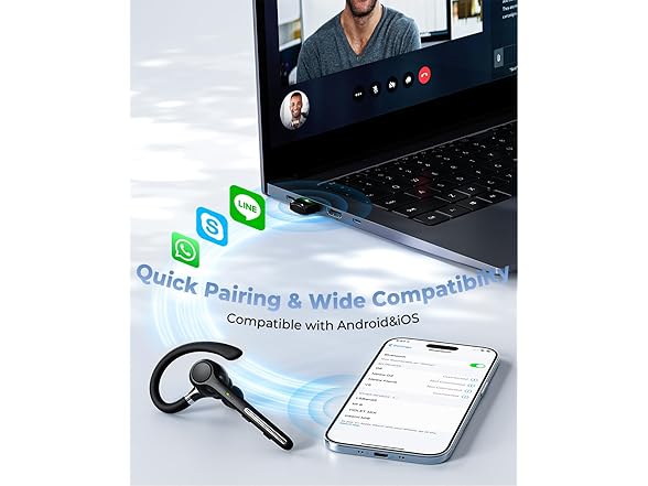 Ngsod Wireless Bluetooth 5.4 Headset