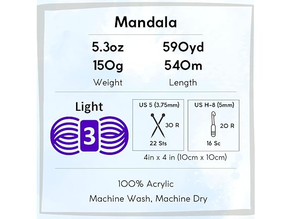 Lion Brand Yarn Mandala 525-213 Wizard