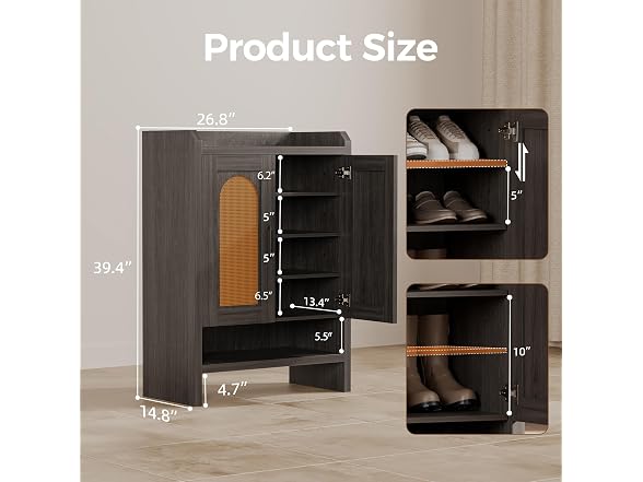 Mericonia 6-Tier Shoe Cabinet