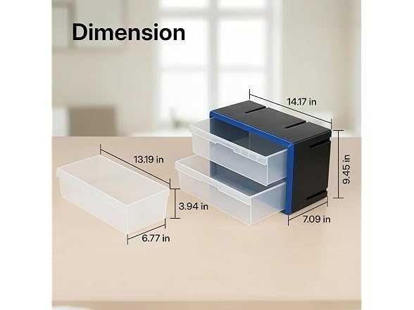 NORTHSKY 2-Drawer Small Parts Cabinet,