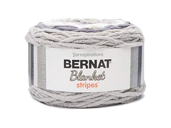 Bernat Blanket Stripes Yarn, 10.5 oz, Gauge