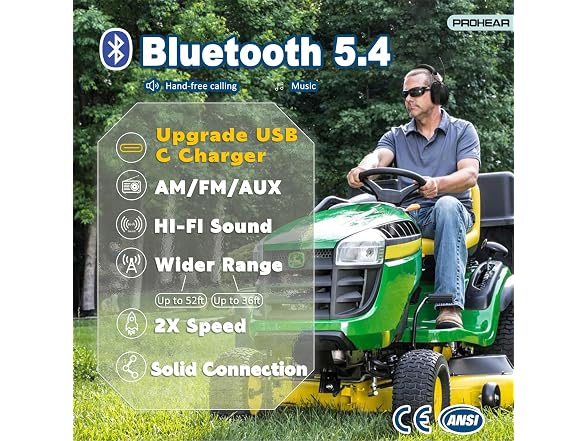 PROHEAR Bluetooth Radio Headphones