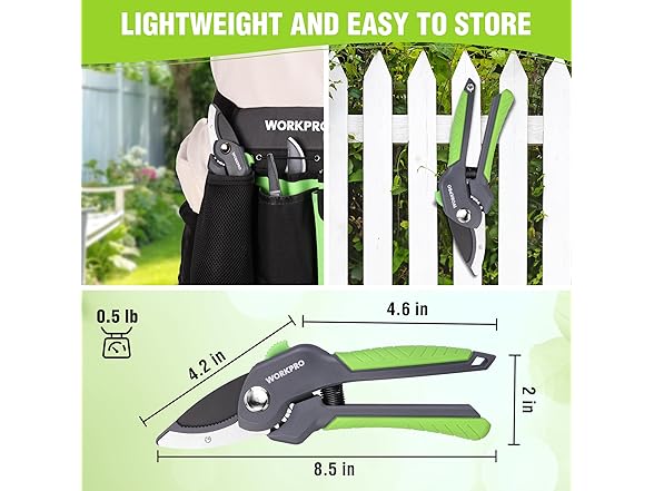WORKPRO 8.5 Anvil Pruning Shear