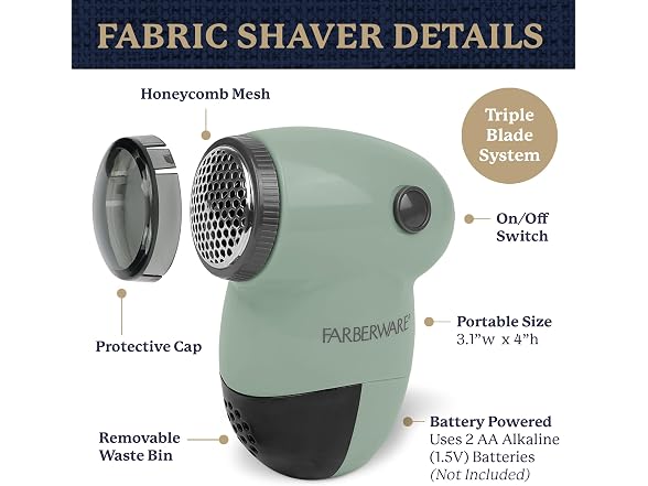 Best Brands Farberware Fabric Shaver & Lint Remover