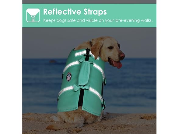AOFITEE Large Dog Life Jacket Reflective Dog
