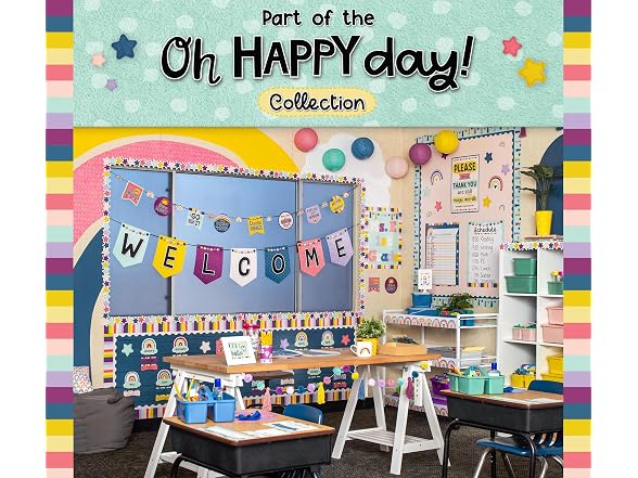 Teacher Created Resources Oh Happy Day Pom-Poms Border