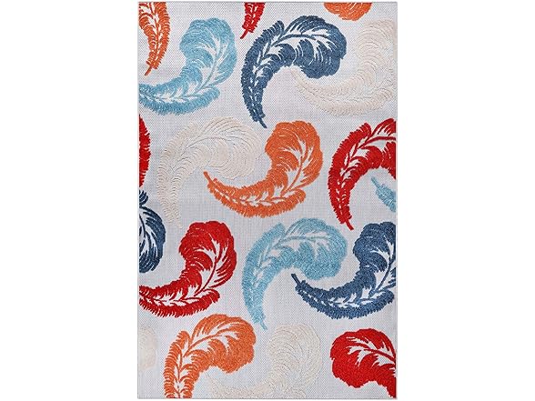 Superior Feather Indoor Outdoor Area Rug 5'6"x8'