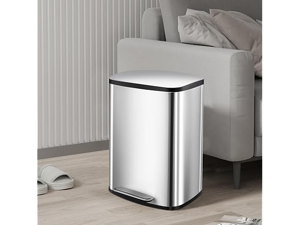 Takywep 13.2 Gallon Stainless Steel Trash Can,50L 