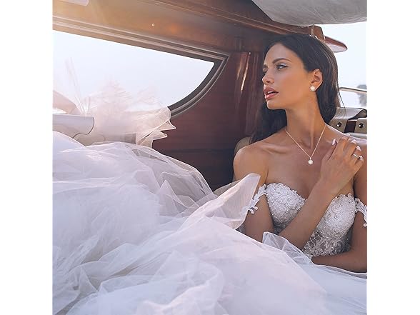 3UMeter White Gold Jewelry Set