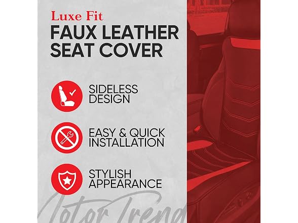 Motor Trend LuxeFit Seat Covers 2-Pack