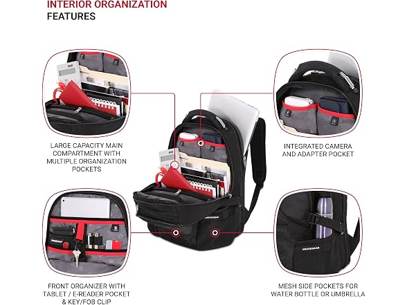 SwissGear 2769 ScanSmart Laptop Backpack,Black