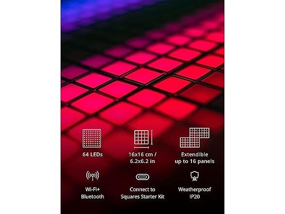 Twinkly Squares Master Panel, RGB LED Panel