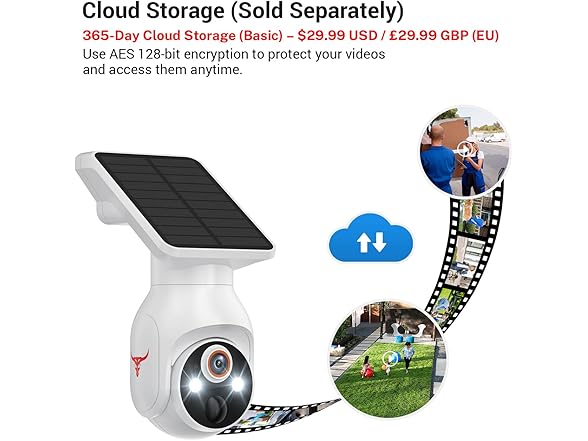 GlowPop Smart AI Motion Detection Security Camera