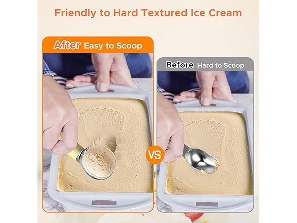Yellow Heated Ice Cream Scoop
