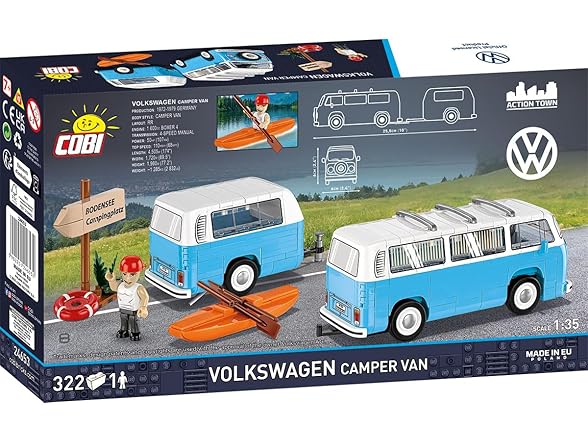 COBI Action Town Volkswagen Camper Van 1:35 Scale