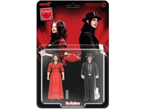 Super7 White Stripes Reaction Figures