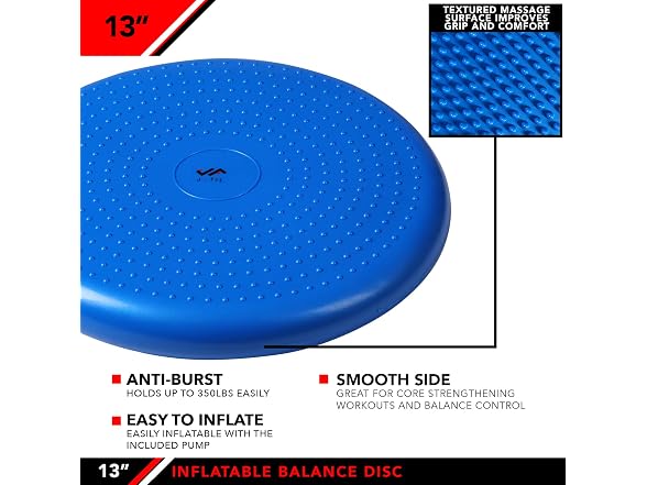 JFIT Inflatable Balance and Stability Disc