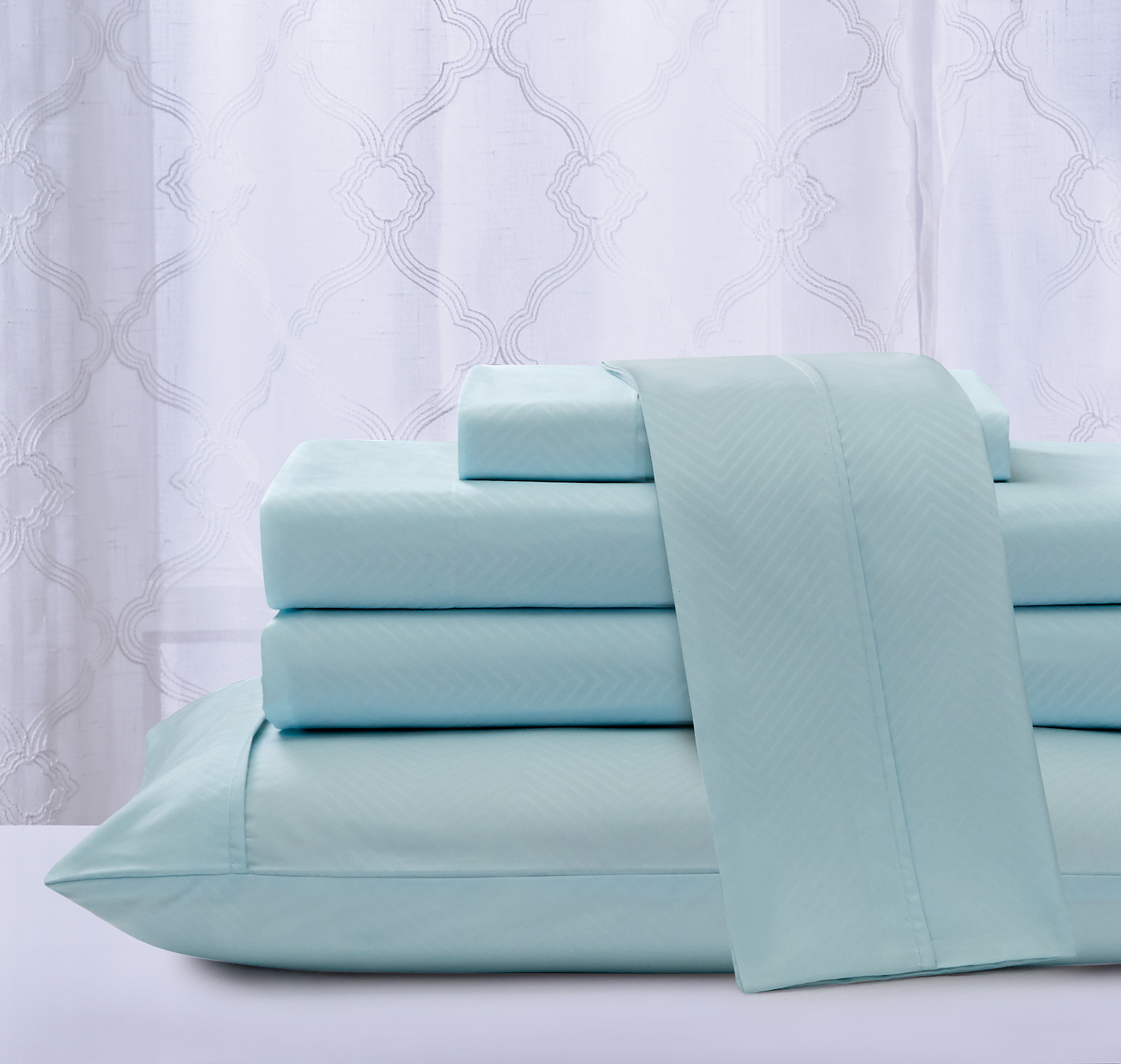 Rayon From Bamboo 4pc Chevron Sheet Set - Gallery 7