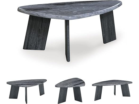 Ashley Bluebond Table Set 3pc Gray