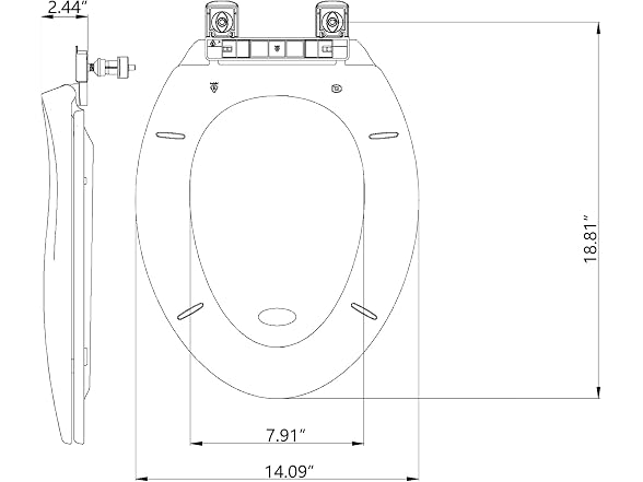YardYonder Toilet Seat Elongated