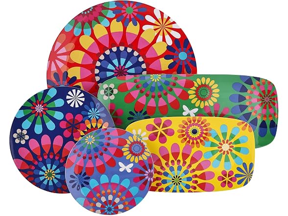 French Bull Plates - 4 Piece Set - 11 inch Festival