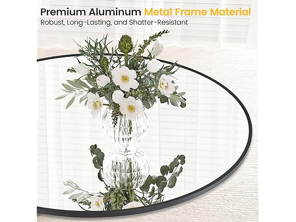 GAOMON Round Mirror 18" Bathroom Mirror