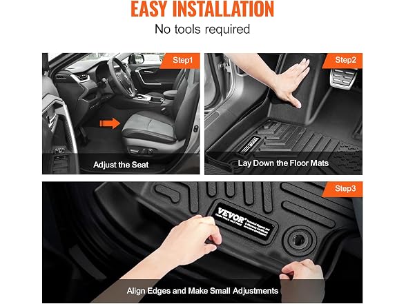 Automotive Floor Mats, Fits for Toyota RAV4 (Not