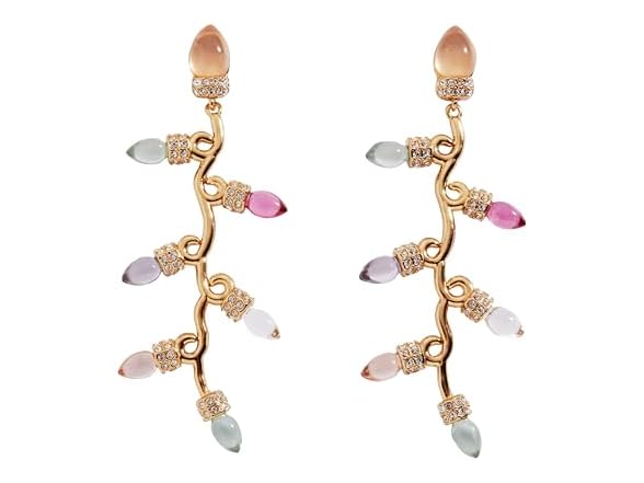 Alex and Ani Christmas Muted Light Bulb Earrings