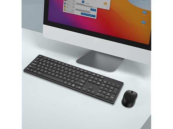 LeadsaiL Wireless Keyboard+Mouse Blk