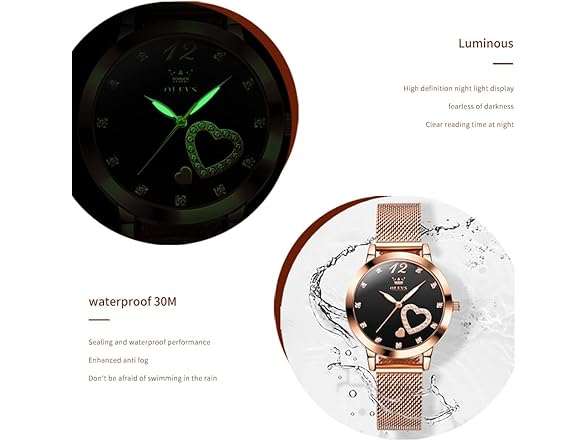 Classic OLEVS Ladies Quartz Wristwatch