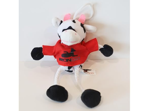 Steel Dog Cat Pasture Pal Cow Toy with Catnip