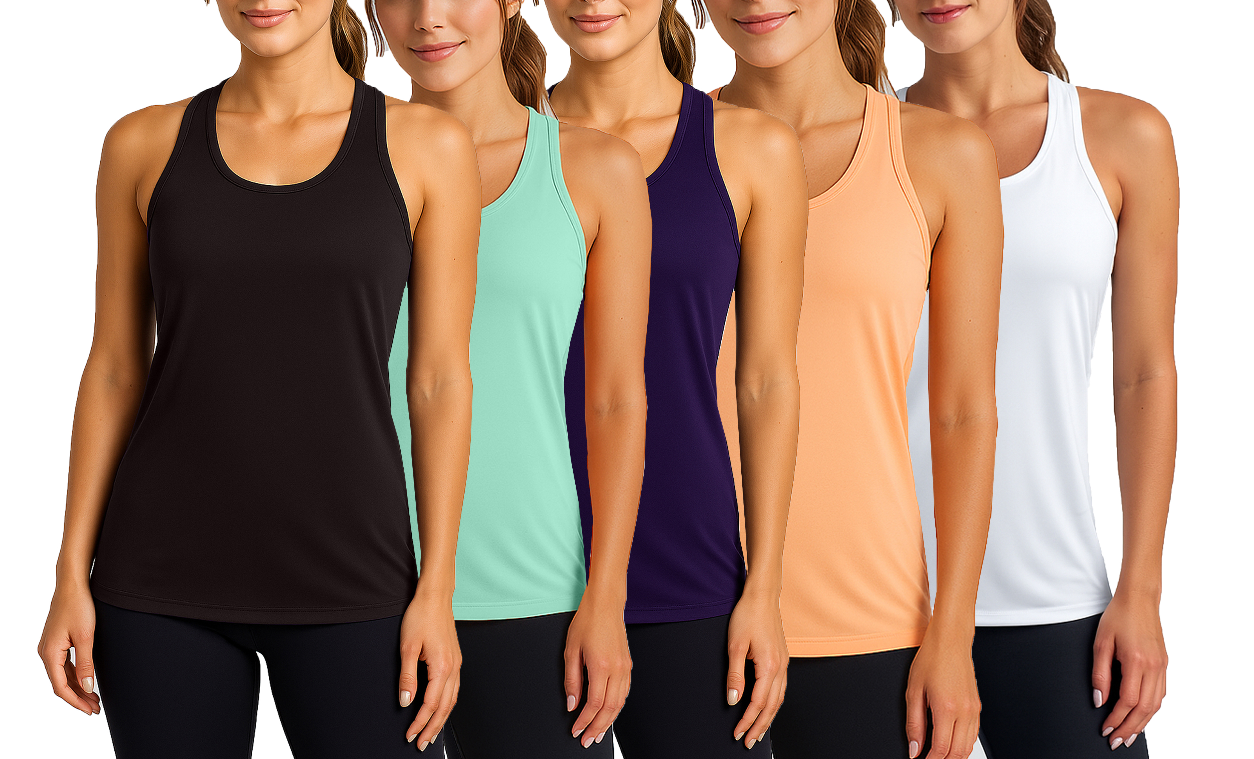3Pk Womens Performance Racerback Tank - Gallery 12