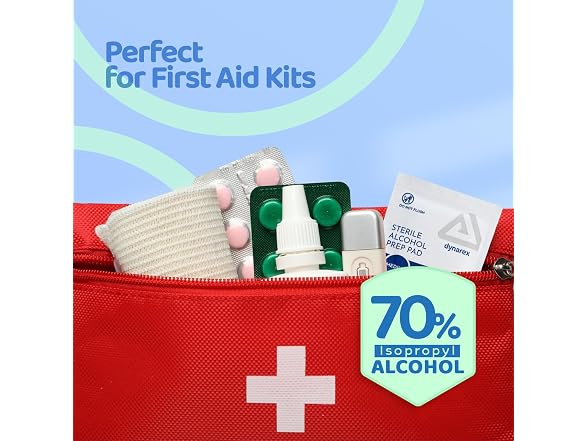 Dynarex Sterile Isopropyl Alcohol Prep Pads 2400ct