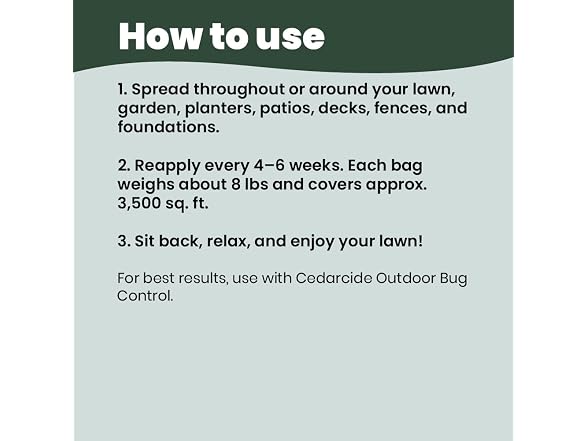 Cedarwood Lawn Patio Granules | Repels