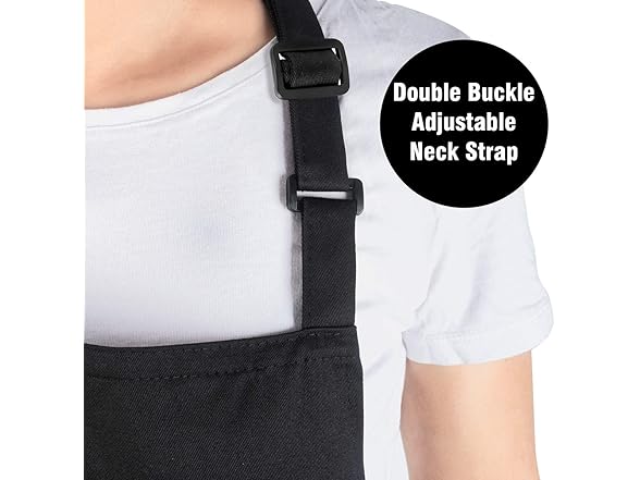 Xornis 1 Piece Bib Aprons with 2 Pockets