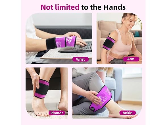 Conbella Wrist Ice Pack Wrap Purple