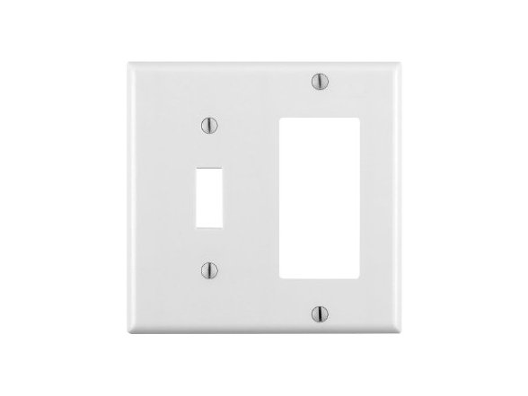 Leviton 2-Gang 1-Toggle Decora/GFCI…
