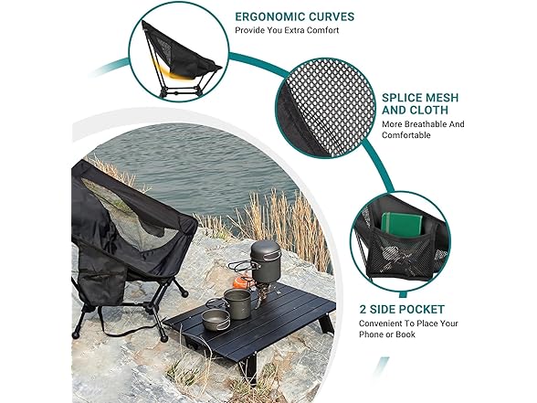 ATEPA Backpacking Chair 2 Pack