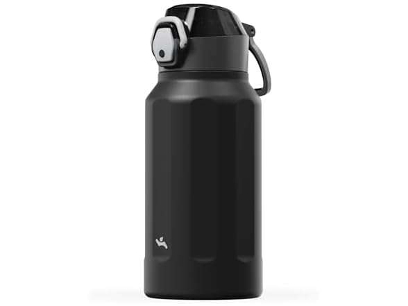 Konokyo FLOWPLAY 26oz Push-Button Bottle, Black