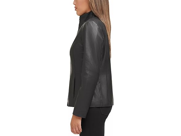 Cole Haan Wing Leather Jacket (M) Black