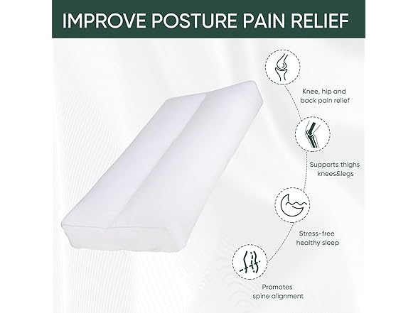FOUXTEL Knee Pillow for Side Sleepers