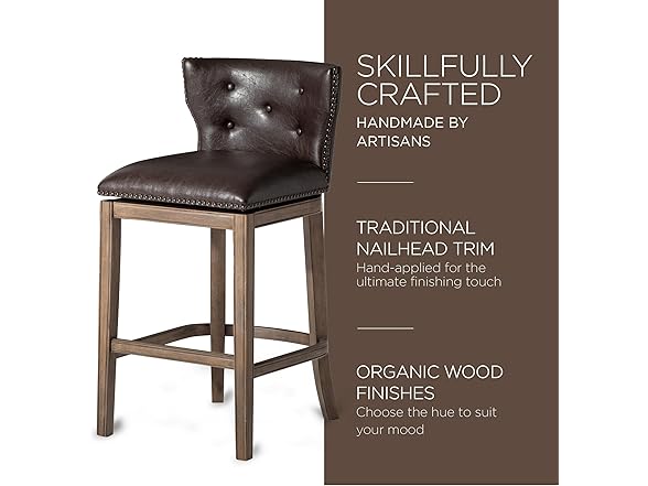 Maven Lane Hugo 31" Swivel Bar Stool