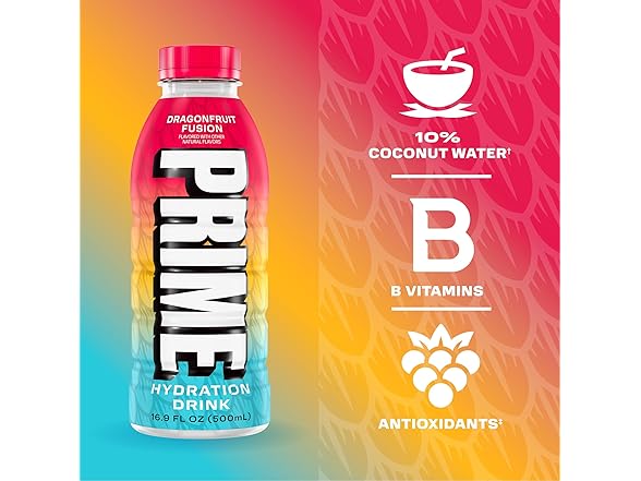 12PK PRIME Hydration DRAGONFRUIT FUSION
