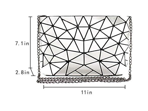 Goclothod Handbag Fashion Holographic Laser Shoulder Bag