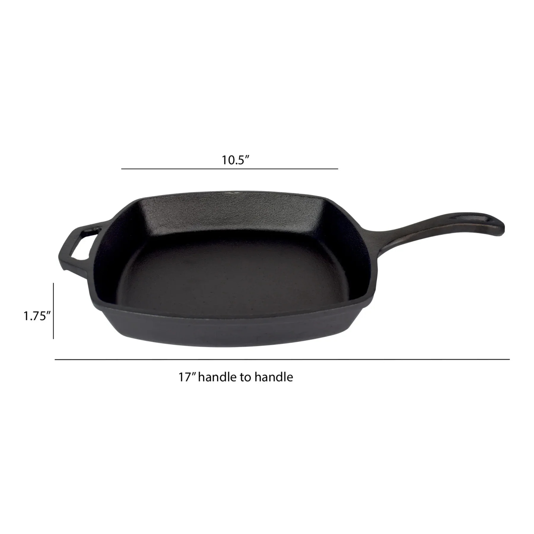 Jim Beam Cast Iron 10.5" Square Skillet - Gallery 8