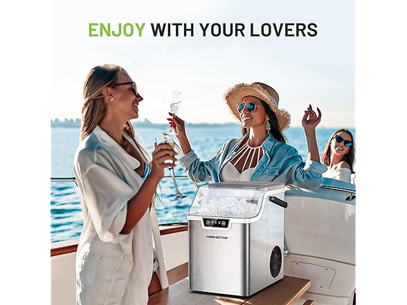 Nugget Countertop Ice Maker with Soft Chewable Ice 40Lbs