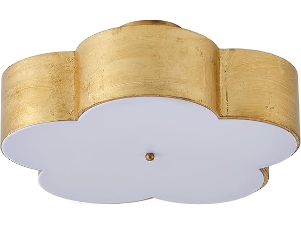 Parrot Uncle BBC3004 Small Gold Modern Farmhouse Chandeli