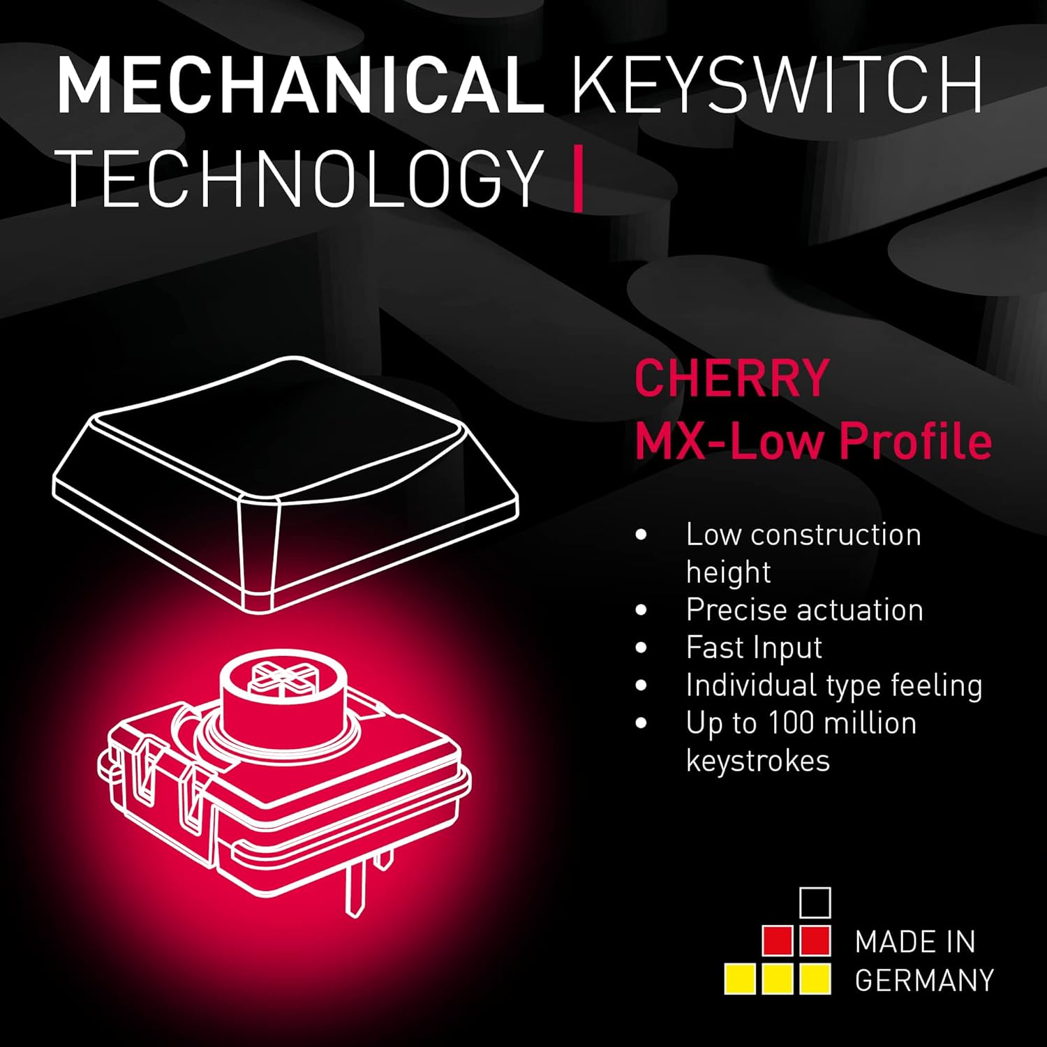 Cherry MX-LP 2.1 Compact Wireless Gaming Keyboard - Gallery 17