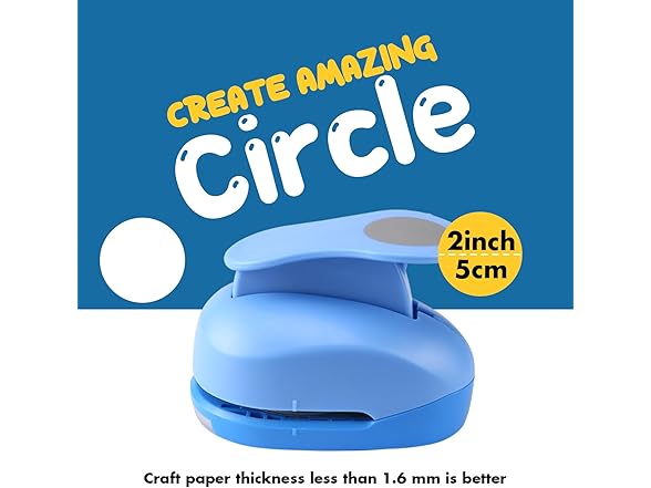 LOONENG 1" Circle Paper Punch 2-Pack