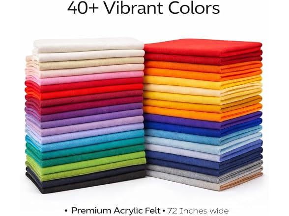 FabricLA Felt Fabric 72 Wide 1.6mm